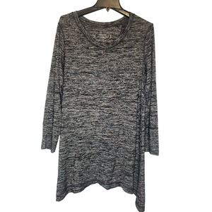 Soma size XL Loungewear Asymmetrical Hem Heather Gray 3/4 Sleeve Tunic